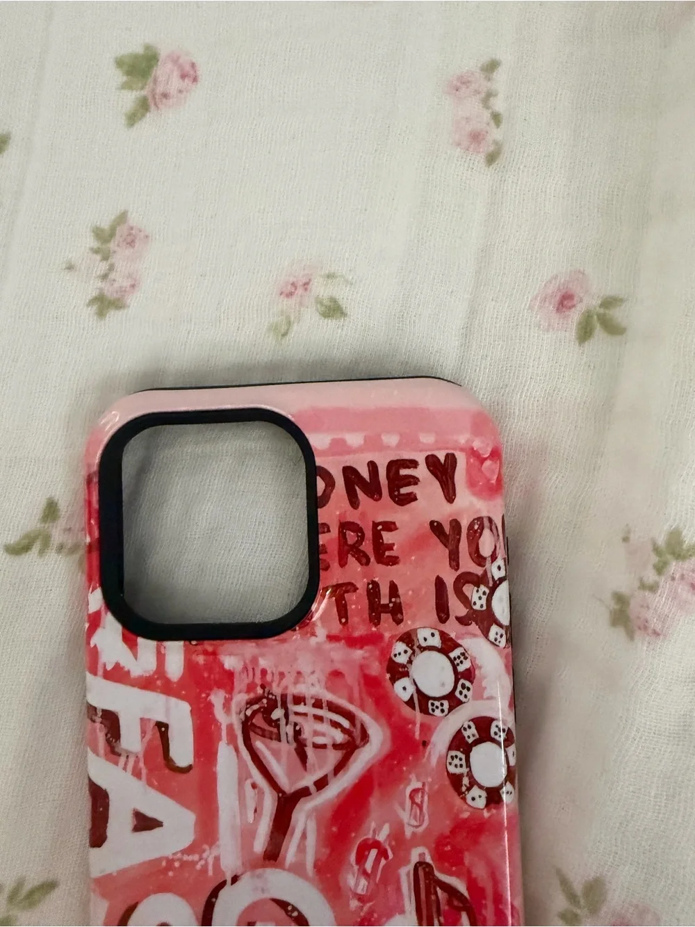 Pink Graphic Phone Case for iPhone - Stylish Protection